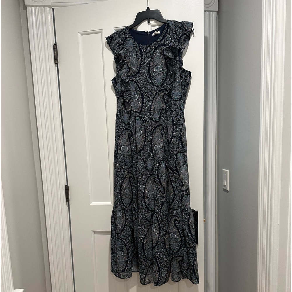 J. Crew Tiered Ruffle Maxi Dress. Brand New.